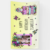 Gelukkige Verjaardagsbanner Gepersonaliseerde Eenh Spandoek (Verticaal)