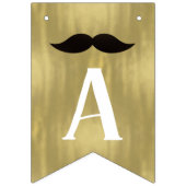 Gelukkige Verjaardagsbanner in Zwart en Faux Goud Vlaggetjes (Derde vlag)