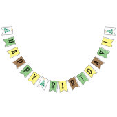 Gelukkige verjaardagsbanner vlaggetjes (Alle)