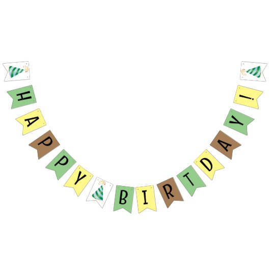 Gelukkige verjaardagsbanner vlaggetjes (Alle)