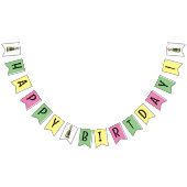 Gelukkige verjaardagsbanner vlaggetjes (Alle)