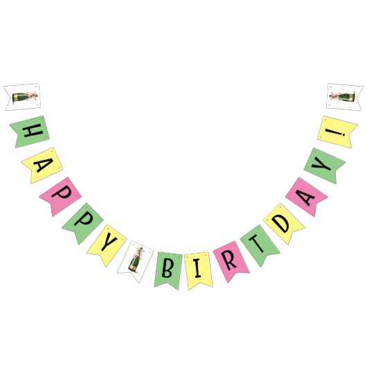 Gelukkige verjaardagsbanner vlaggetjes (Alle)