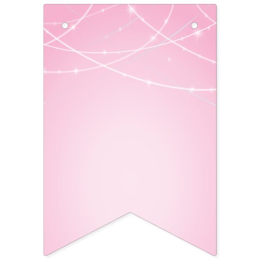 Gelukkige Verjaardagsbericht Roze Candy Cane Bonbo Vlaggetjes (Eerste vlag)