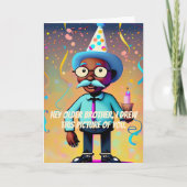 Gelukkige Verjaardagsbroer Grappige Afrikaanse Ame Kaart (Voorkant)