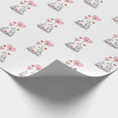 Gelukkige Verjaardagscadeau inpakpapier olifant (Hoek)