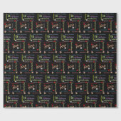 Gelukkige Verjaardagscadeau inpakpapier peetvader (Vlak)