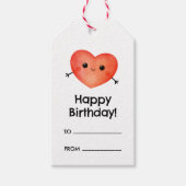 Gelukkige verjaardagscadeau label met schattig lac cadeaulabel (Voorkant)