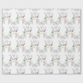 Gelukkige Verjaardagscadeau Wrapping Papier Konijn (Vlak)