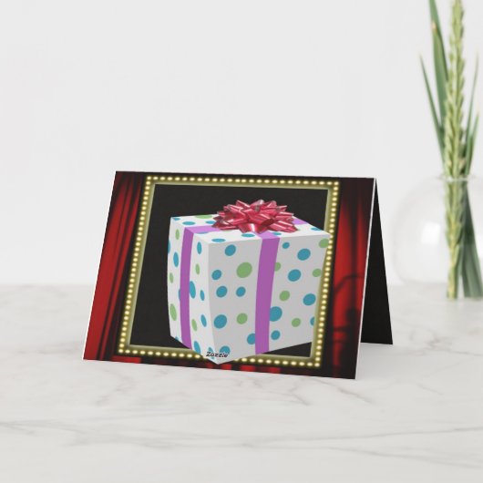 gelukkige verjaardagsclown kaart (Achterkant)