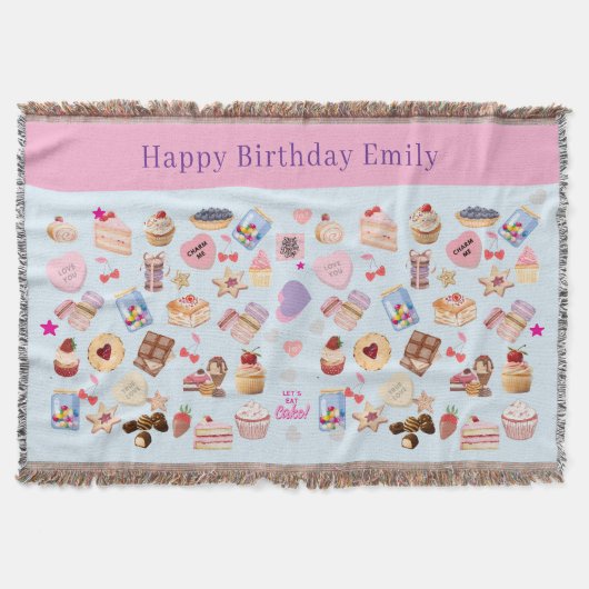 Gelukkige Verjaardagsdeken Deken (Voorkant)