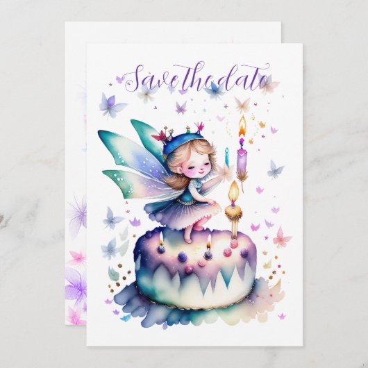 Gelukkige Verjaardagsfee 01 (Voorkant / Achterkant)