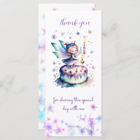 Gelukkige Verjaardagsfee 01 (Voorkant / Achterkant)