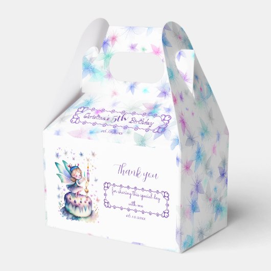 Gelukkige Verjaardagsfee 01 Bedankdoosjes (Achterkant)