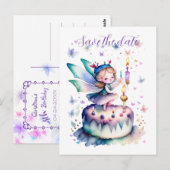 Gelukkige Verjaardagsfee 01 Briefkaart (Voorkant / Achterkant)