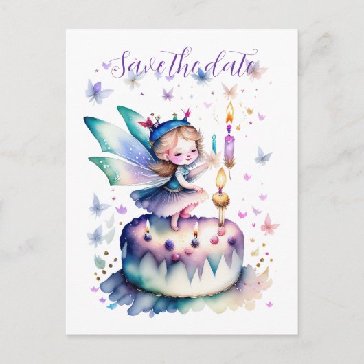 Gelukkige Verjaardagsfee 01 Briefkaart (Voorkant)