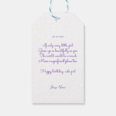 Gelukkige Verjaardagsfee 01 Cadeaulabel (Achterkant)