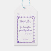 Gelukkige Verjaardagsfee 01 Cadeaulabel (Achterkant)
