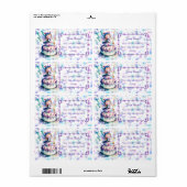 Gelukkige Verjaardagsfee 01 Etiket (Full Sheet)