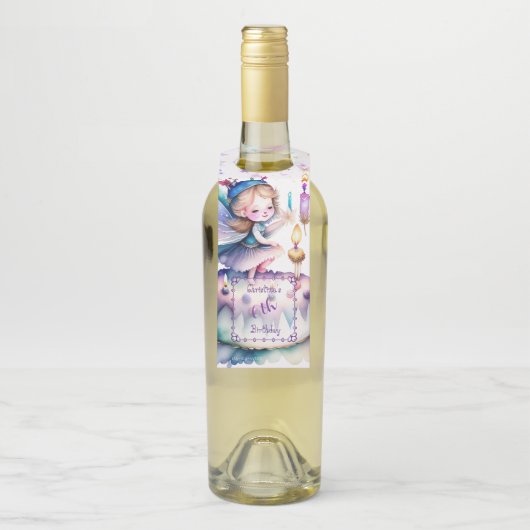 Gelukkige Verjaardagsfee 01 Flessenhanger (Op fles)