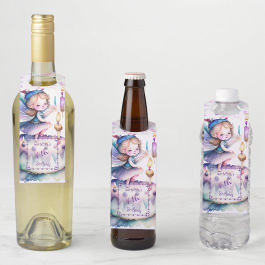 Gelukkige Verjaardagsfee 01 Flessenhanger (In situ)