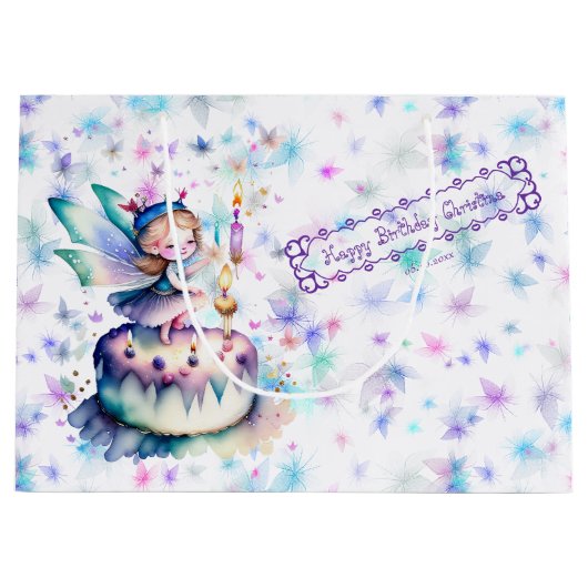 Gelukkige Verjaardagsfee 01 Groot Cadeauzakje (Voorkant)