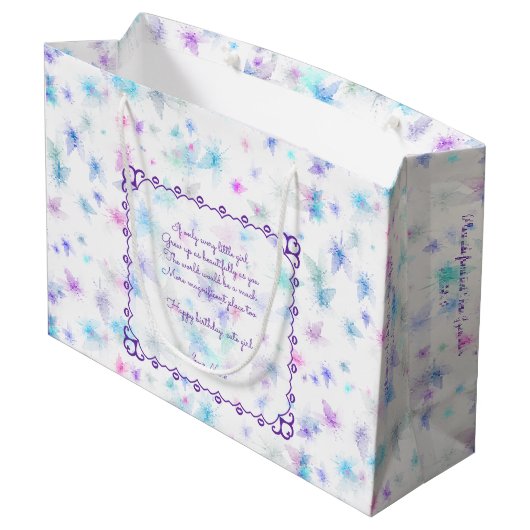 Gelukkige Verjaardagsfee 01 Groot Cadeauzakje (Achterkant Gekanteld)