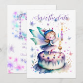 Gelukkige Verjaardagsfee 01 Kaart (Voorkant / Achterkant)