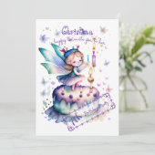 Gelukkige Verjaardagsfee 01 Kaart (Staand voorkant)