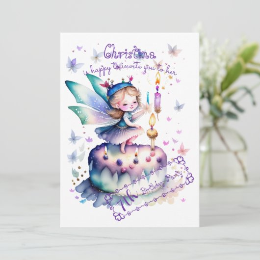 Gelukkige Verjaardagsfee 01 Kaart (Staand voorkant)