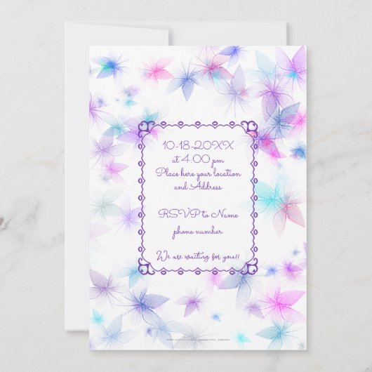 Gelukkige Verjaardagsfee 01 Kaart (Achterkant)