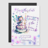 Gelukkige Verjaardagsfee 01 Magnetische Uitnodiging (Voorkant / Achterkant)