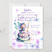 Gelukkige Verjaardagsfee 01 Magnetische Uitnodiging (Voorkant)