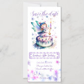 Gelukkige Verjaardagsfee 01 Magnetische Uitnodiging (Voorkant)