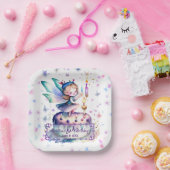 Gelukkige Verjaardagsfee 01 Papieren Bordje (Feest)