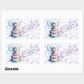 Gelukkige Verjaardagsfee 01 Rechthoekige Sticker (Vel)