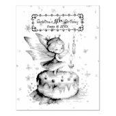 Gelukkige Verjaardagsfee 01 Rubberstempel (Afrduk)