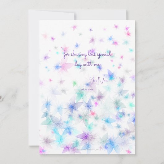 Gelukkige Verjaardagsfee 01 Save The Date (Achterkant)