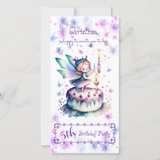 Gelukkige Verjaardagsfee 01 Save The Date (Voorkant)