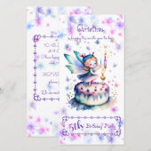 Gelukkige Verjaardagsfee 01 Save The Date (Voorkant / Achterkant)