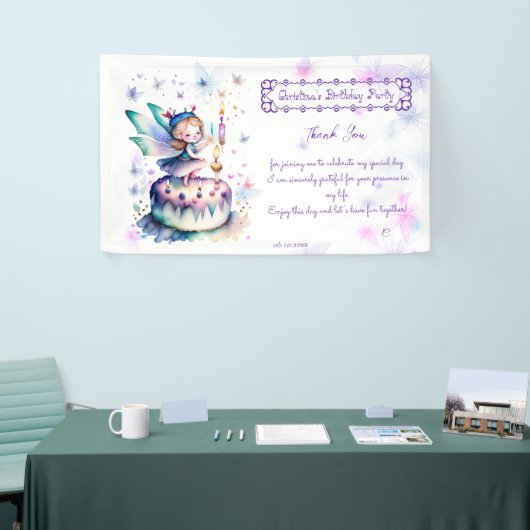 Gelukkige Verjaardagsfee 01 Spandoek (Beurs)