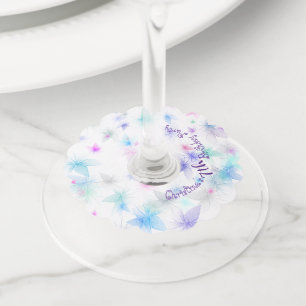 Gelukkige Verjaardagsfee 01 Wijnglaslabel