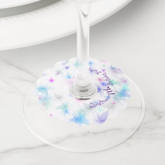 Gelukkige Verjaardagsfee 01 Wijnglaslabel (Dichtbij)