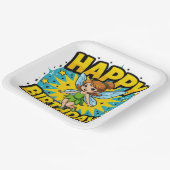 Gelukkige Verjaardagsfee Papieren Bordje (Gebogen)