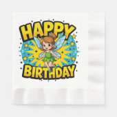 Gelukkige Verjaardagsfee Servet (Voorkant)