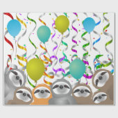 Gelukkige Verjaardagsfeestluiaards Cadeaupapier (Vlak)