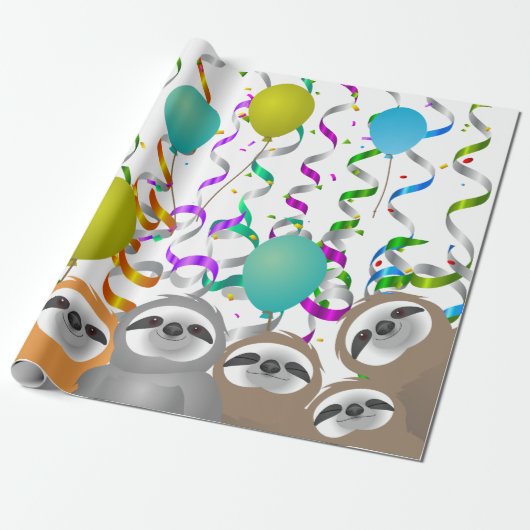 Gelukkige Verjaardagsfeestluiaards Cadeaupapier (Uitgerold)