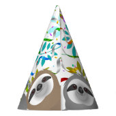 Gelukkige Verjaardagsfeestluiaards met gedraaide s Feesthoedjes (Achterkant)