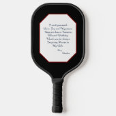 Gelukkige Verjaardagsfoto Gezin personaliseren Pickleball Paddle (Achterkant)