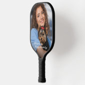 Gelukkige Verjaardagsfoto Gezin personaliseren Pickleball Paddle (Links)