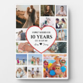 Gelukkige verjaardagsfoto's met hart in het midden fotoplaat (voorkant)